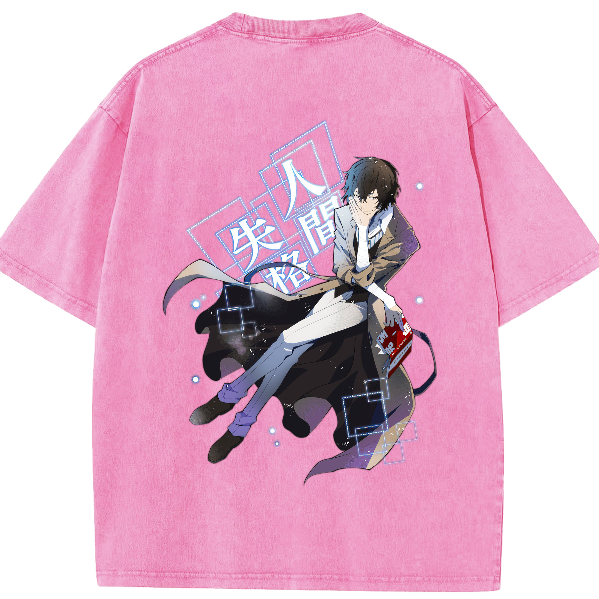 （画像用） 文豪ストレイドッグス Bungo Stray Dogs 綿100% ヴィンテージ風 半袖Tシャツ（背面プリント）